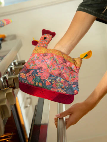 Kantha Oven Mitts Set - Boho Oven Gloves