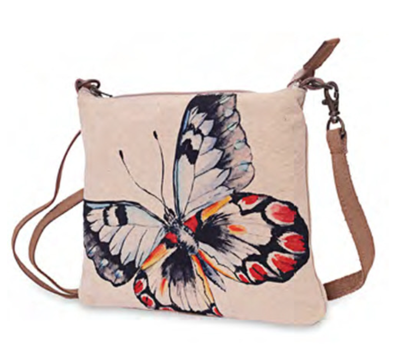 Butterfly Canvas sale Messenger Bag