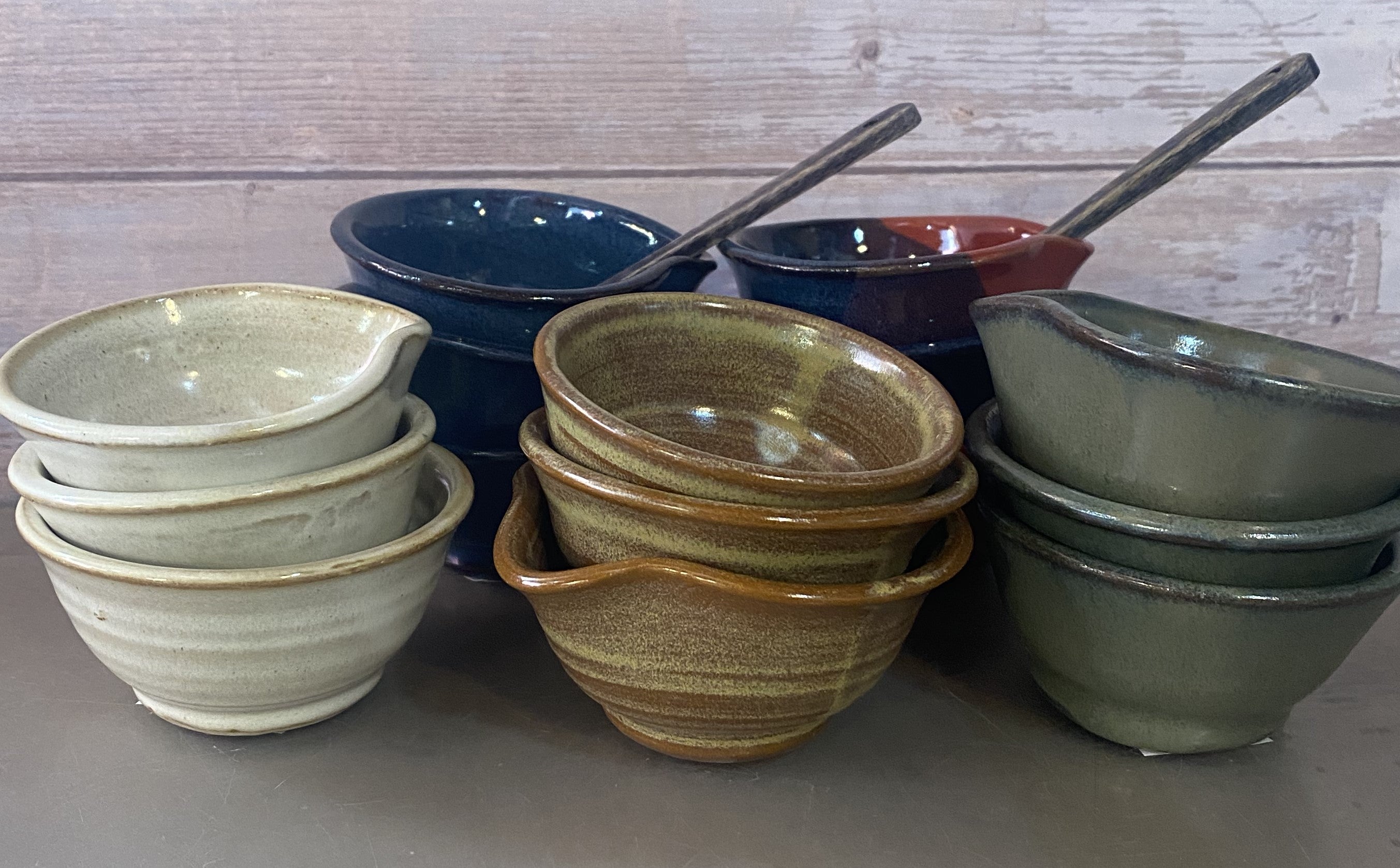 Bolick and Traditions Pottery in Blowing Rock NC. Handmade mugs & bowl