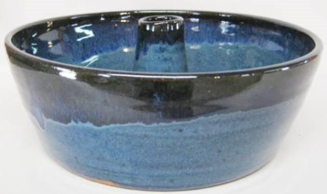 Blue Ceramic Bundt Pan And/or Cake Dish 