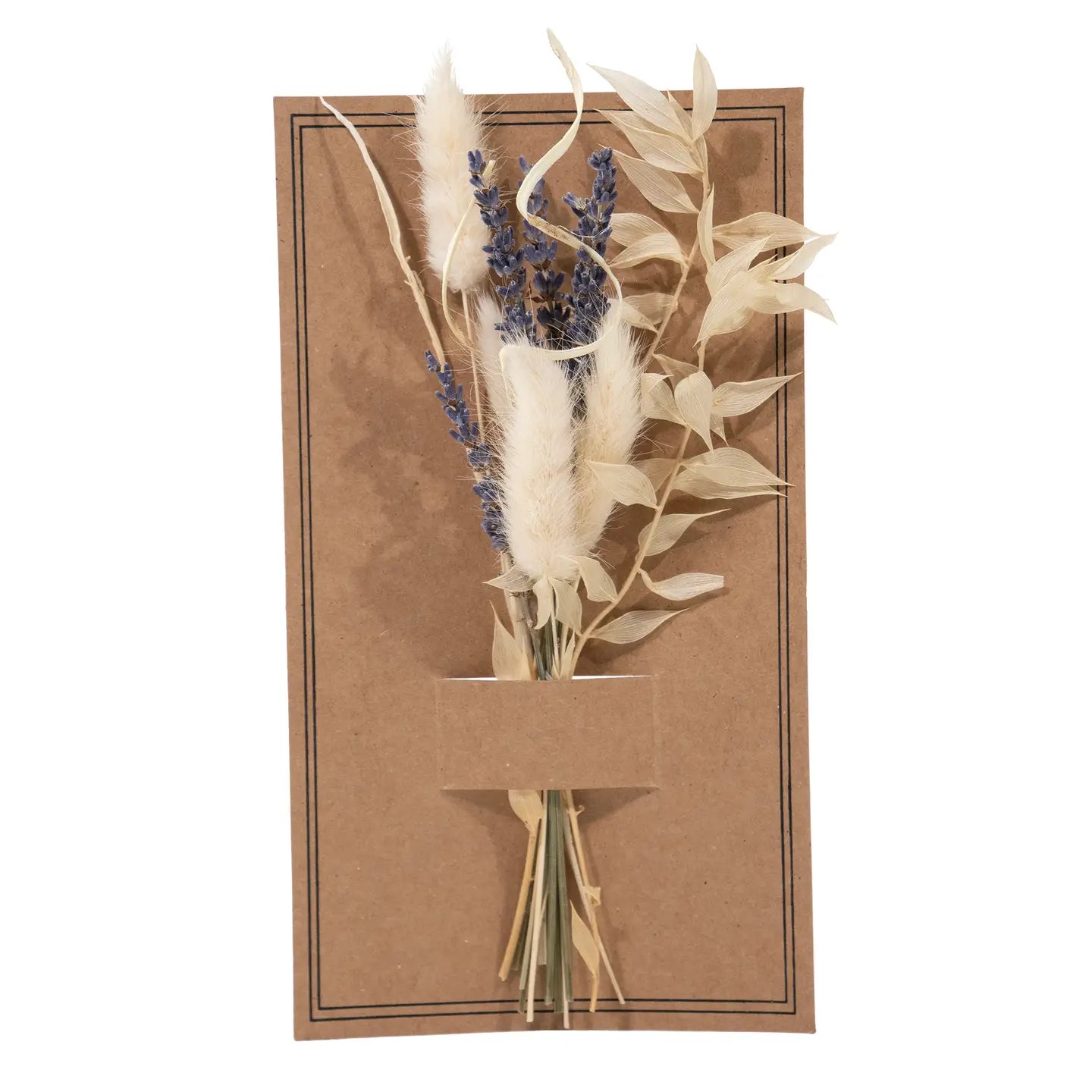 Bouquet of dried flower. Real flowers 8" long. Favors and decor. Great for small vases