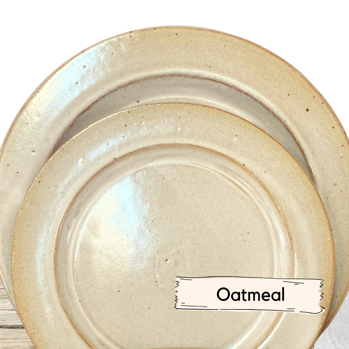 Pottery salad or dessert plate handmade ceramic dinnerware Breakfast plate