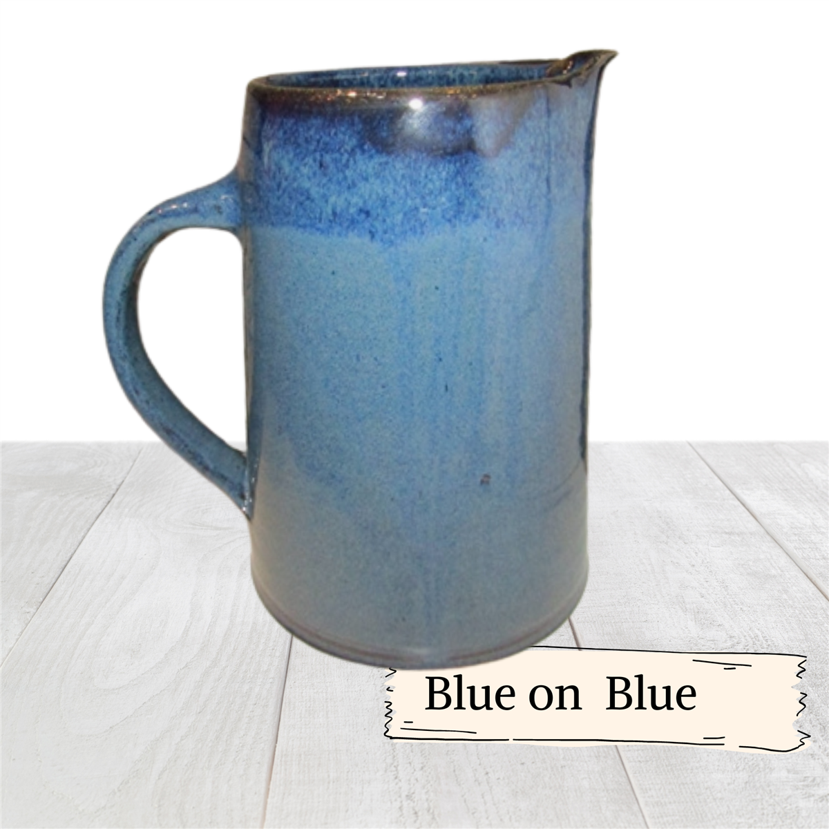large pottery pitcher for lemonade ice tea or hot tea with handle. Ceramic  – Traditions Pottery