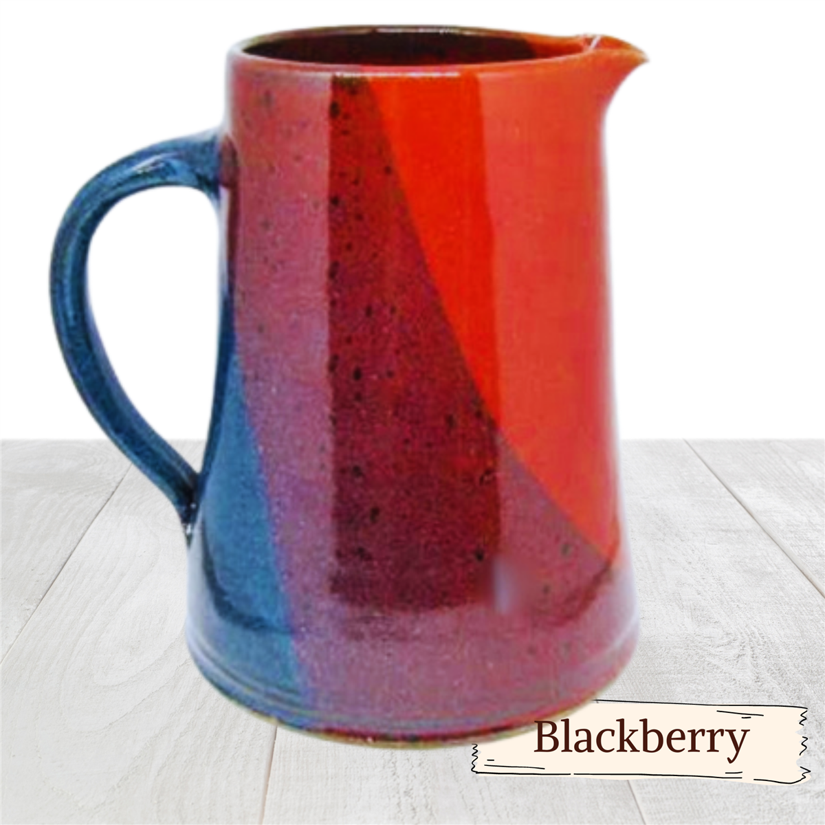 large pottery pitcher for lemonade ice tea or hot tea with handle. Ceramic  – Traditions Pottery